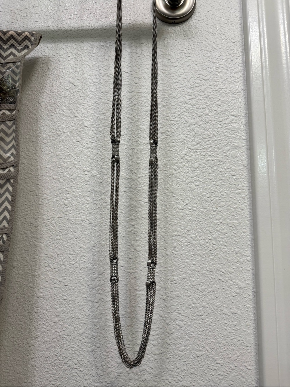 Silver Multi-Strand Chain Necklace